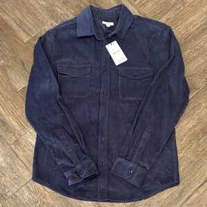 NWT Reiss Dark Blue Corduroy Shirt